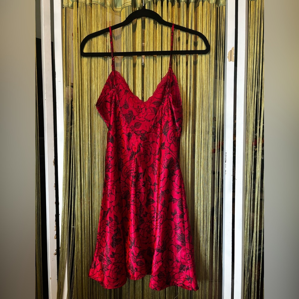 Vintage Open Back Floral Slip Dress